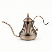 Pour over Coffee Kettle Vintage Gooseneck Kettle with Lid Elegant for Office