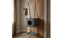 Door Hanging Cat Condo Metal Hooks Door Cat Bed Polyester for Doorway