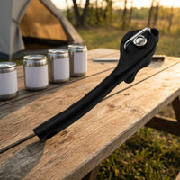 No Edges Safety Can Opener Non-Slip Grip Safe Cut Can Opener Ergonomic Handle for Seniors, Camping, RV, Picnics