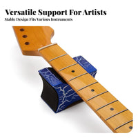 Guitar Neck Rest Anti-Scratch Instrument Neck Cradle Crackle Pattern Finish