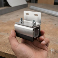 6 Pieces Roof Rack Bracket Brushed Silver Cargo Rack Bracket 90-Degree Angle