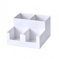 Cup Lid Holder with Compartments Compact Countertop Organizer Multifunctional