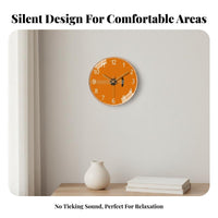 Easy Installation 8 Inch Wall Clock Modern Design Silent Hanging Clock Accurate Timekeeping for Away Ice Workers, Adults, Living Room