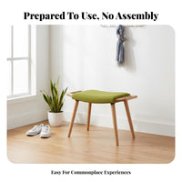 Upholstered Vanity Stool Nordic Design Footrest Multi-Purpose for Bedroom, Women