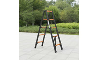 Self-Supporting Foldable Step Ladder Compact Step Ladder with Platform Portable Sturdy for Homeowners, Woodworkers