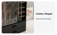 Makeup Box with Drawers particleresistant Cosmetic Holder Large Capacity for Vanity Top
