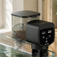 Automatic Fish Feeder Digital Screen Display Timed Fish Feeder Non-Clogging Design Pet Supply