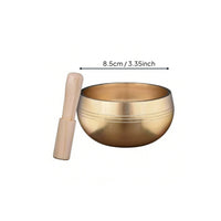 Mini Copper Singing Bowl Stress Relief Sound Bowl Set for Spa