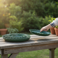 Thickened Round Plastic Plant Pot Saucer Tray for Gallon Pots