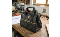Zippered Electrician Tool Bag Multi-Pocket Tool Bag with Shoulder Strap Long-Lasting Portable for Electricians, Technicians, Contractors, Job Site, Worksite
