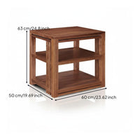 AV Media Shelving Tower Solid Wood Amplifier Stand Record Player Stand Hifi Rack Mortise and Tenon Joinery Heavy Duty Vibration Damping Suitable for Home Theater Listening Room Professional Studio