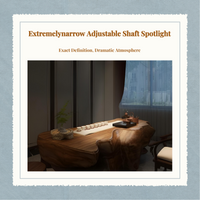 Adjustable narrow-beam LED spotlight
