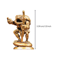 Frog Figurine with Rod Collectible Frog Figurine Unique for Desk