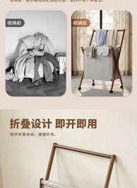 脏衣篓家用折叠脏衣服收纳带轮筐脏衣篮推车毛绒玩具公仔收纳神器