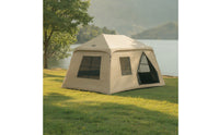 Waterproof Inflatable Tent Rainproof Tent with Air Poles Portable Heavy-Duty for Families, Camping