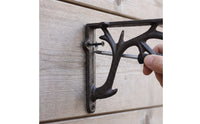 Deer Branch Wall Shelf Bracket Heavy Duty Deer Branch Shelf Bracket Nature-Motivated Hardware for Kitchen