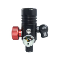 Aluminum Diving First Stage Regulator with Aluminum Alloy Breathing Valve, with M10 Pressure Gauge / Extended Pressure Gauge