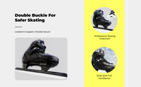 Black adult speed skates for training