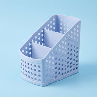 Office Organizer with Pen Holder, Multifunctional Desktop Storage Box for Students and Supplies, Square Desk for Home School