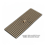 Acupressure Foot Massage Mat Wooden Beads Foot Reflexology Mat Easy to Use