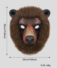 Halloween Animal Masks - Sheep and Brown Bear EVA Cartoon Costume Masks