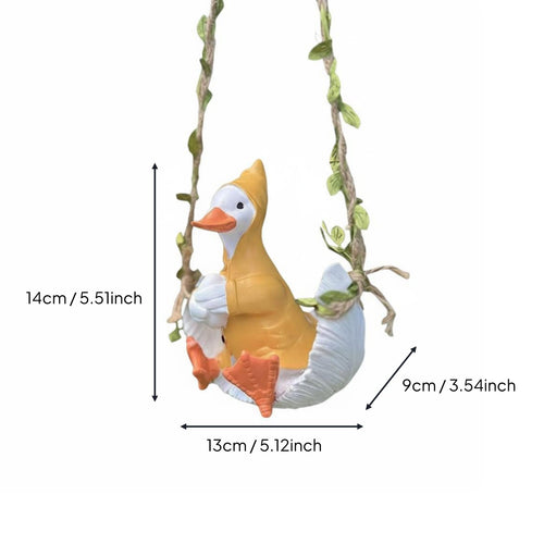 Resin Creature Swing Ornament Garden Decoration for Balcony