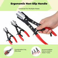 Hose Pinch Closed Pliers, Line Clamp Pliers, Alloy Repair Tool for Automotive, Flexible Hoses, petrol Lines, Maintenance
