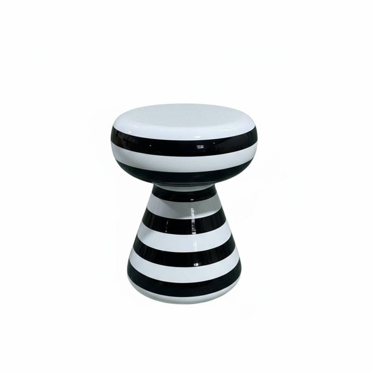 Toadstool-Inspired-Shaped Stool Striped Design Home Decor Multifunctional