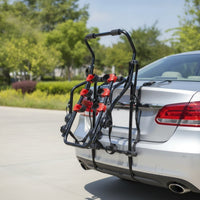 Strap-on Trunk-Mounted Bike Rack Adjustable Trunk-Mounted Cycle Rack Universal Fit Cylindrical for Cyclists, Travelers, Cars, SUVs, Road Trips