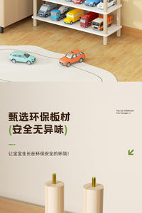 玩具车收纳架儿童玩具汽车置物架多层家用小汽车模型玩具收纳架 【四腿款六层】100*24cm