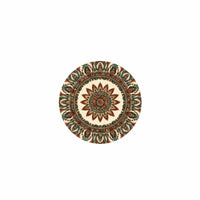 Bohemian Style Placemat Decorative Bohemian Style Drink Mat Colorful Patterns Round Mandala Cup Mat for Cafe
