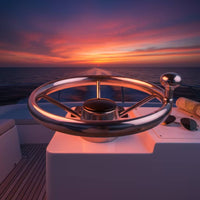 Knob Sturdy Marine Steering Wheel Ergonomic for Cockpit