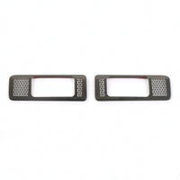 2 Pieces Rear Air Outlet Trim Cover Shiny Vent Outlet Molding Trim Car Accessory