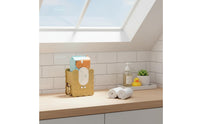 biscuits Shaped Tissue Holder Waterproof Wall-Mounted Wipe Dispenser With Side Hook Cartoon Storage Box for Dorm Room