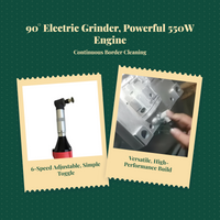 550W angle grinder, 90° head, variable speed