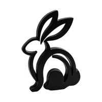 Standing Rabbit Figurine Modern Silhouette Figurine Artistic for Mantel, Nursery