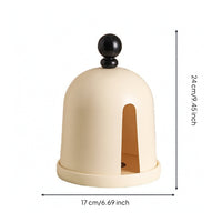 Tissue Box with Finial Glossy Dispenser Vertical for Bedside Table