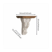 2 Pieces Vintage Wall Shelf Space Saving Home Decor for Florist Shop