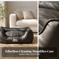 Bolstered Pet Bed Waterproof Padded Dog Bed