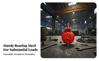 Sturdy Duty Hoist Ing Pulley Long-Lasting Steel Construction Rotating Hoist Ing Pulley Sturdy Duty Grab Block 360 Degree