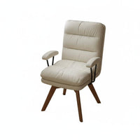 Upholstered Swivel Armchair Multi-Use Desk Chair With Armrests for Adults, Women