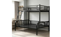 Space-Saving Metal Bunk Bed Heavy Duty Bunk Bed Sturdy Furniture Long-Lasting for Bedroom