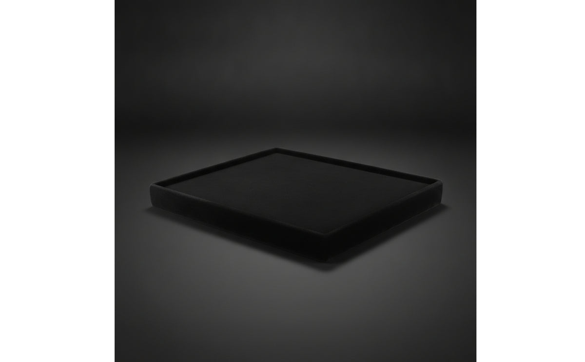 Velvet Jewelry Tray Large Jewelry Display Tray Low-Profile for Collectors, Dressing Table