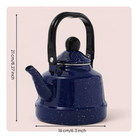 Induction Kettle Retro European Design Enamel Kettle Easy to Clean for Outdoor