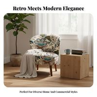 Upholstered Single Armchair Cozy Cushioned Accent Chair Soft Texture
