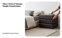 Rotating Single-Drawer Nightstand Minimalist design & aesthetic Bedside Table for Homeowners