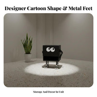 Robot-Shaped Nightstand Long-Legged Bedside Table Narrow silhouette for children, Teens