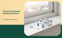 Sliding Pane Lock, Aluminum Alloy Security Limiter, Child Protection, Easy Installation, Home Use, Adjustable Position Control
