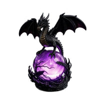跨境新品Gothic Home Table Lamp 树脂哥特龙LED水晶球灯客厅摆件