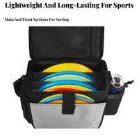Disc Golf Shoulder Bag Waterproof Disc Golf Bag Water Resistant Athletic Gear for Beginners, Casual Participants, Outdoor, Park, Hiking